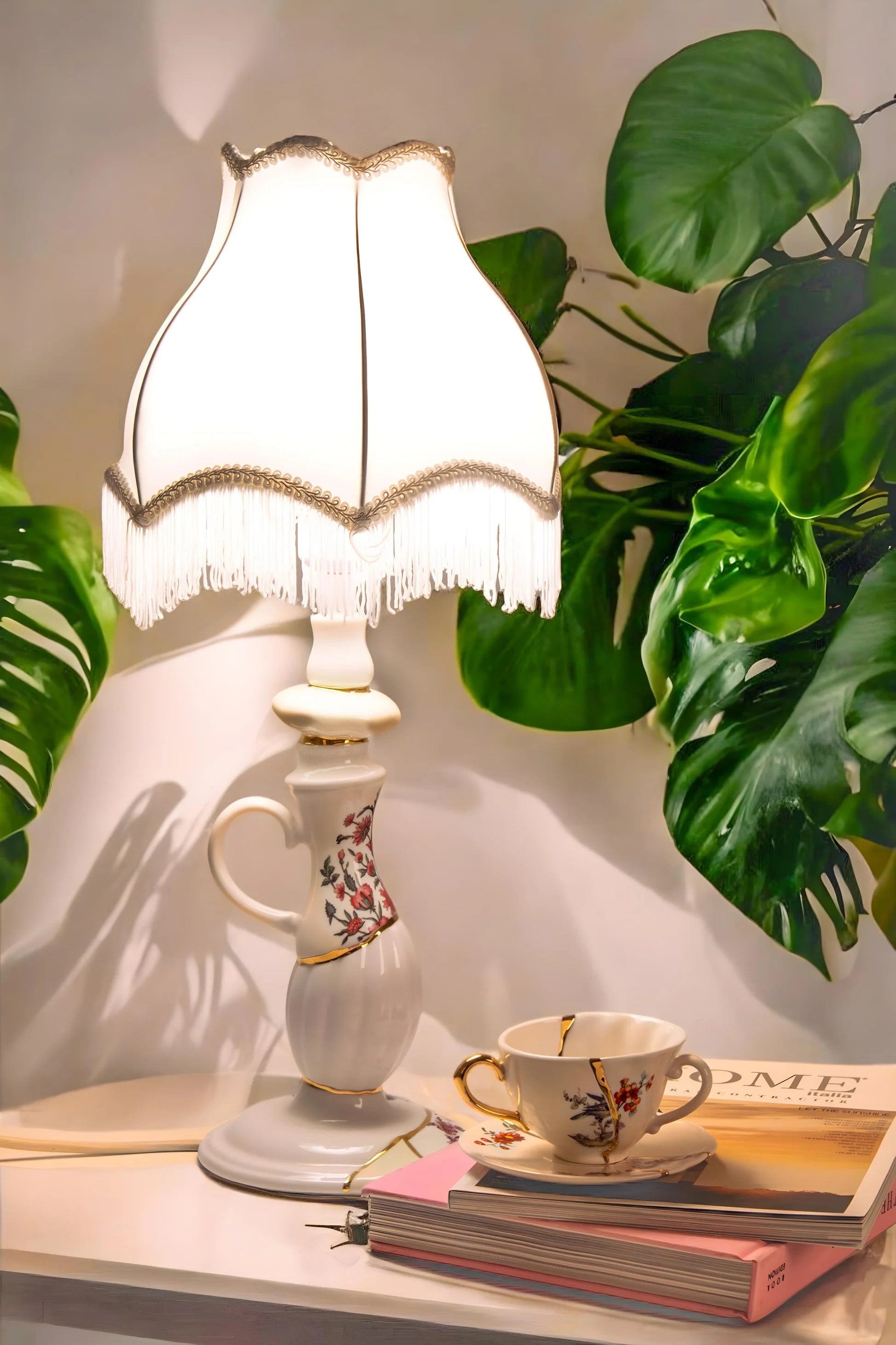 Seletti "Kintsugi" Abat-Jour In Porcellana E Oro - 09945