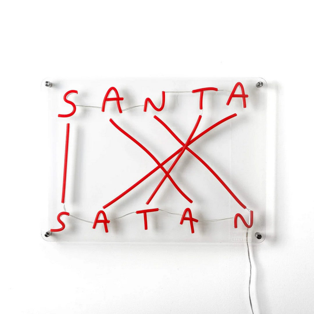 Seletti Decorazione Led Con Trasformatore "Santa-Satan" Cm.52X38 - 13006