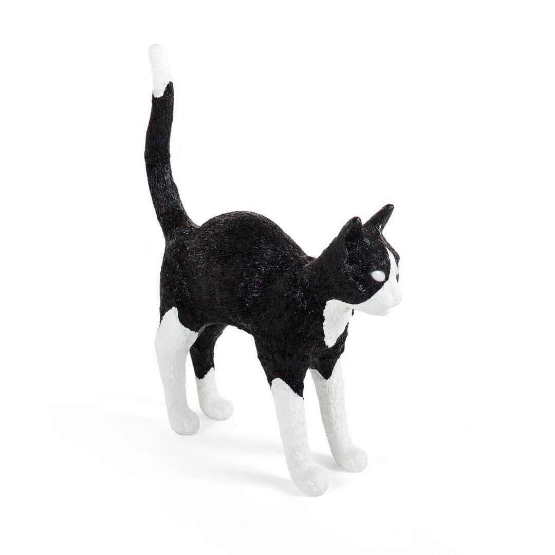 Seletti Lampada In Resina "Jobby The Cat" Cm.46X12,5 H.52 - Black/White - 15042