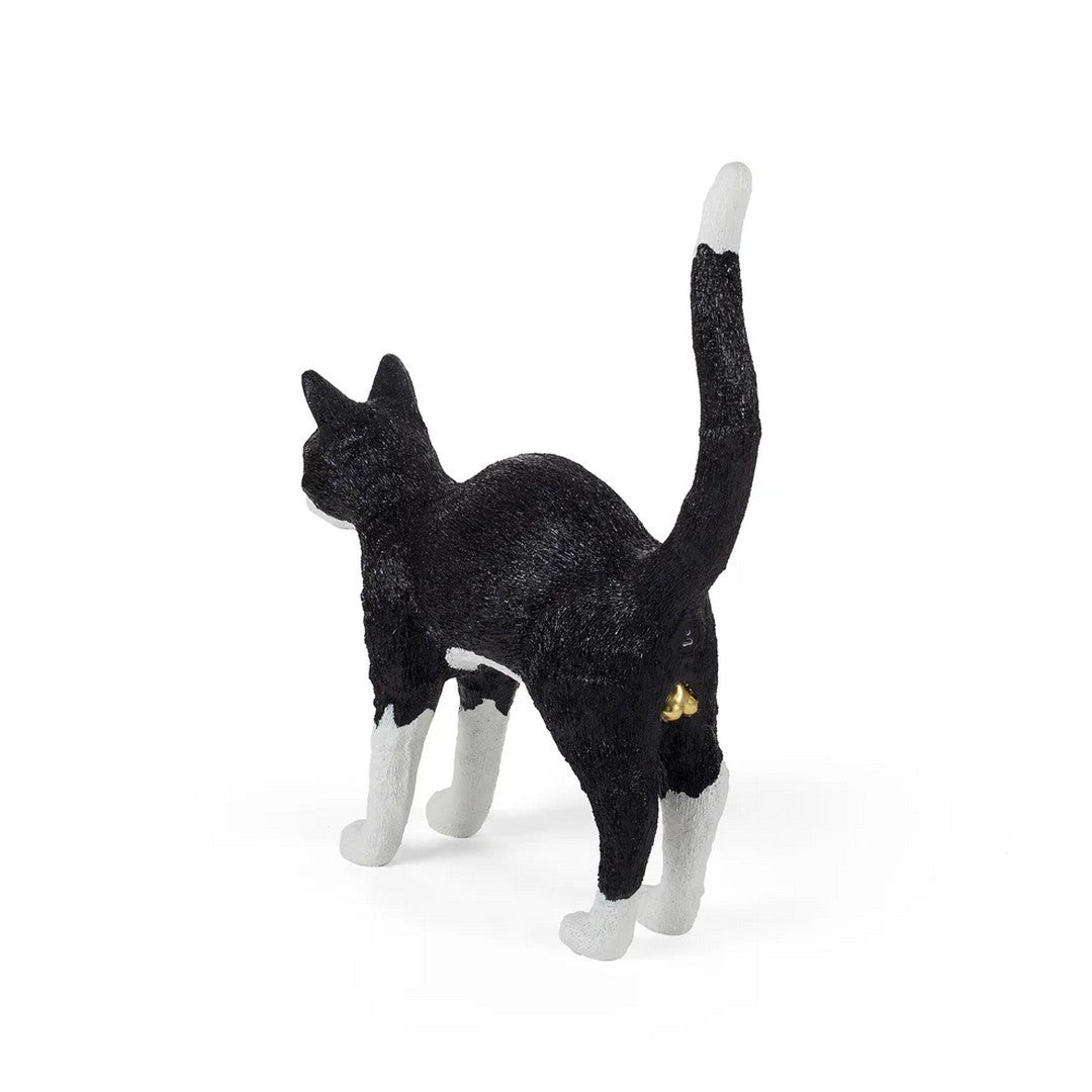 Seletti Lampada In Resina "Jobby The Cat" Cm.46X12,5 H.52 - Black/White - 15042