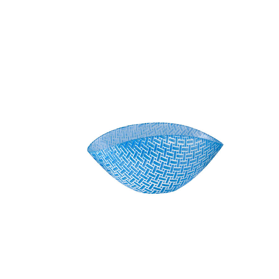 PATTERN COPPA 28X14 CM. BIANCO -CELESTE