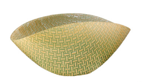 "Pattern" Centro tavola - 38 x 11 cm / Acqua Mare - Crema