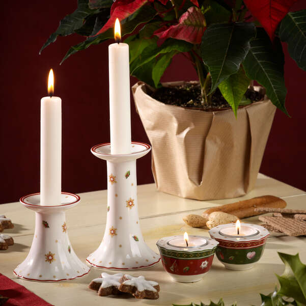 Villeroy & Boch - Toy's Delight Portacandeline Bianco,Rosso, (NF)