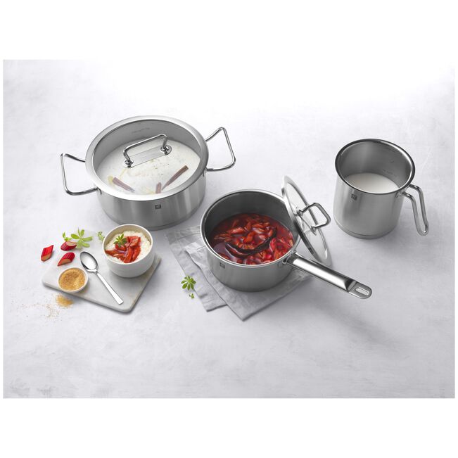 Casseruola con Coperchio - 20 cm, 18/10 acciaio inossidabile