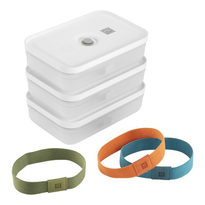 Fresh & Save Set portavivande sottovuoto, L piatto / 6-pz., plastica