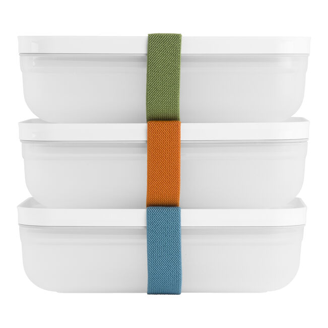 Fresh & Save Set portavivande sottovuoto, L piatto / 6-pz., plastica