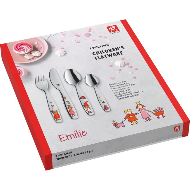 Prinzessin Emilie Set di posate da bambino, 4-pz.