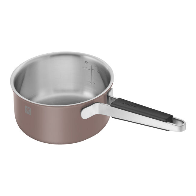 PURE Set di pentole, 5-pz., Acciaio Inox 18/10  - Fucsia