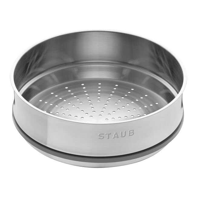 Cocotte con cestello a vapore rotonda - 26 cm, grigio grafite