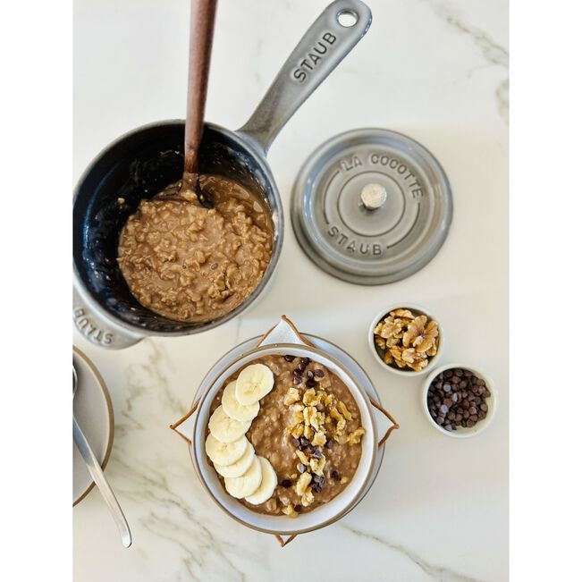 Salsiera - 14 cm, ghisa, Nero opaco