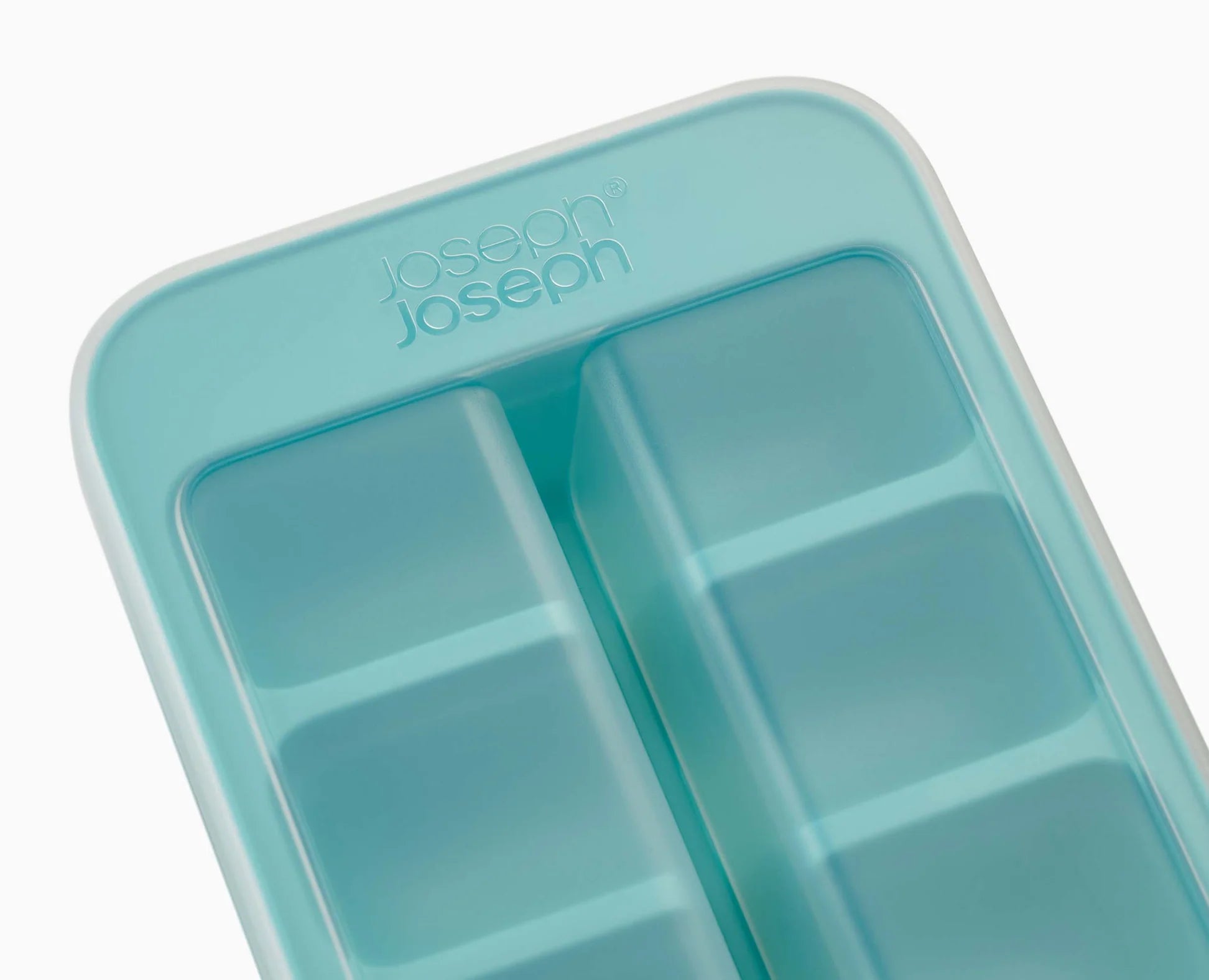 Confezione 2 vaschette cubetti di ghiaccio - facili da riempire / Azzurro