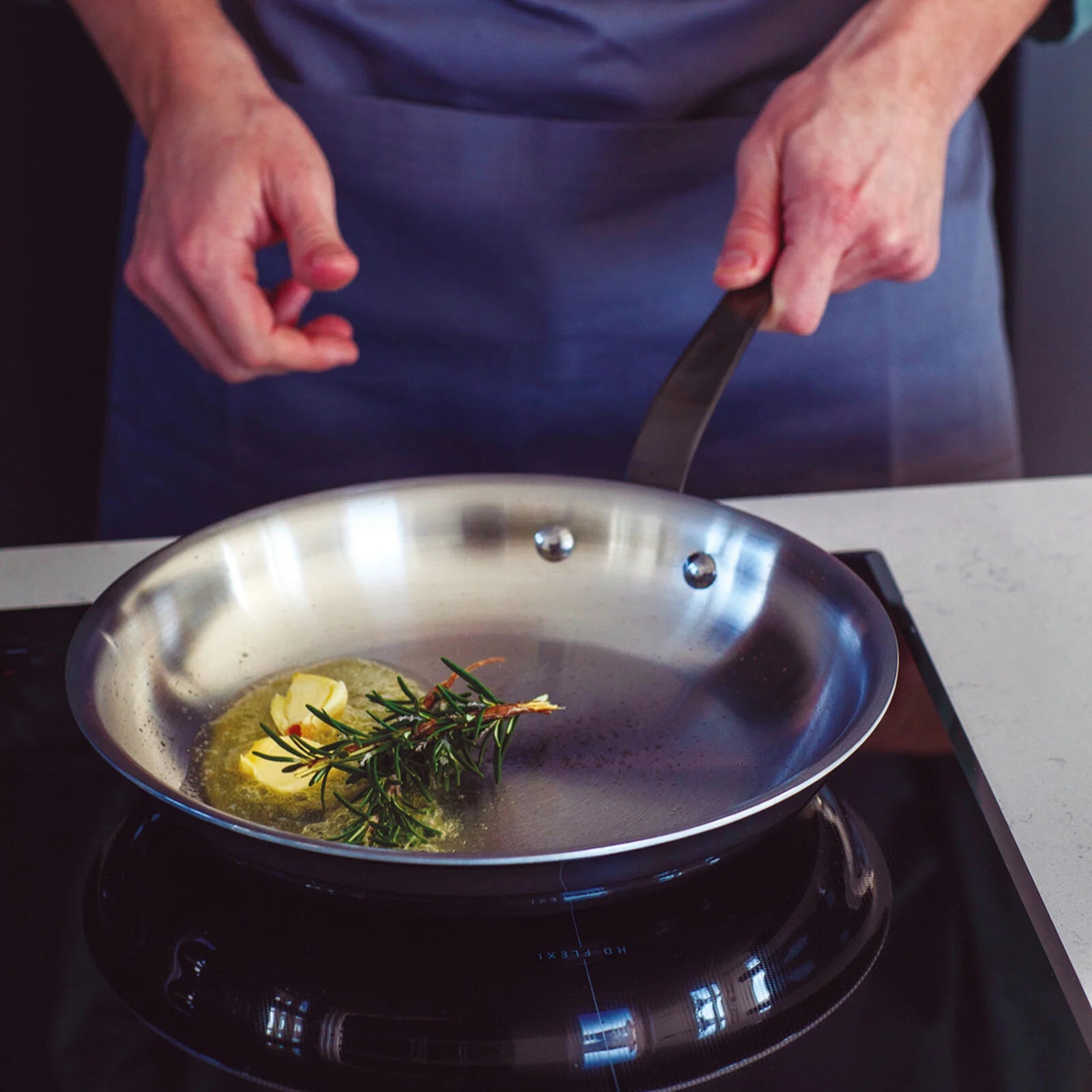 Padella 1 Manico Cm 30 H 5 Home Chef Inox