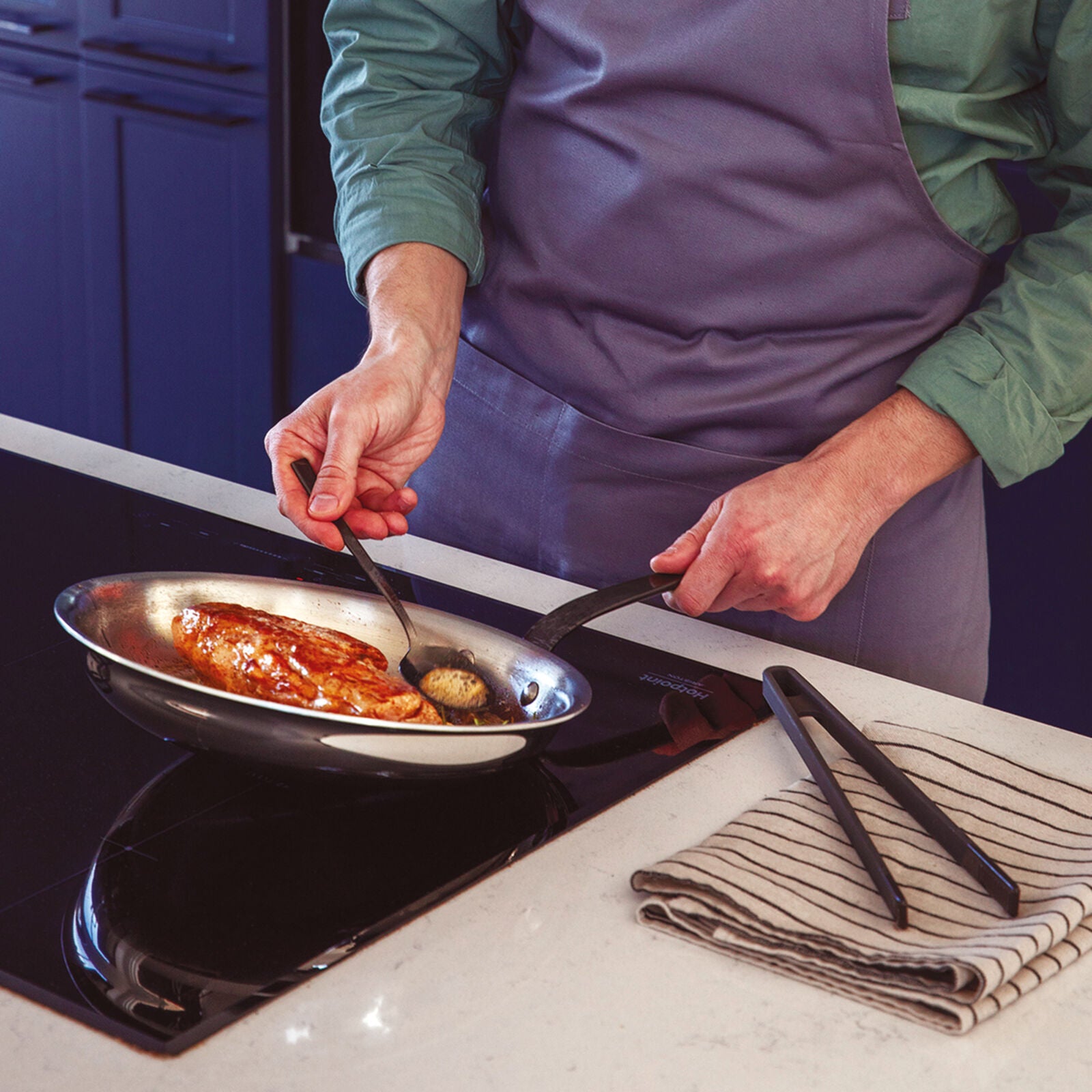 Padella 1 Manico Cm 30 H 5 Home Chef Inox