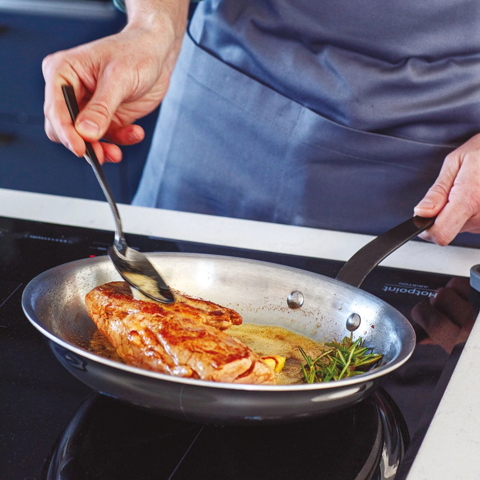 Padella 1 Manico Cm 30 H 5 Home Chef Inox