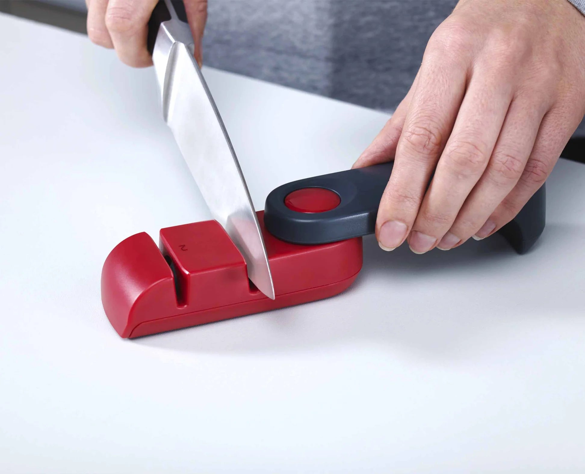 Affilacoltelli Manuale Pieghevole / Rosso