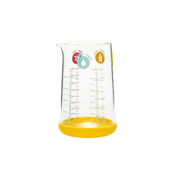 Caraffa / Misuratore di precisione in vetro e base di silicone - 0,5 L