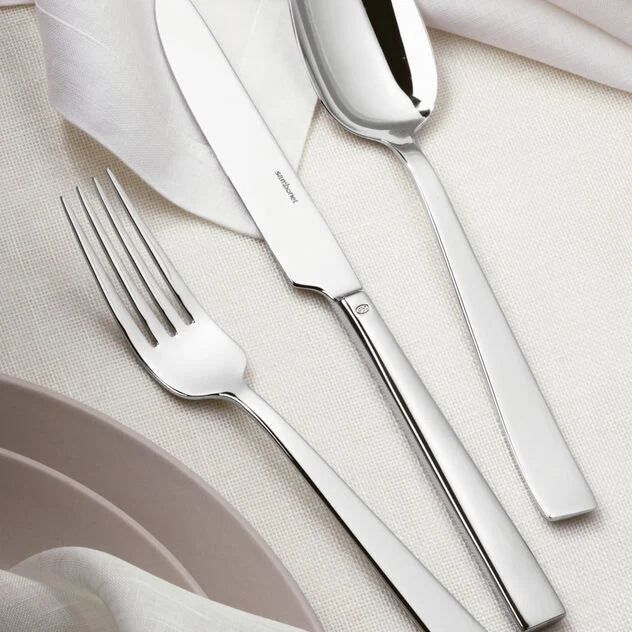 FLAT Servizio Tavola 24 PZ Monoblocco - Acciaio Inox Mirror