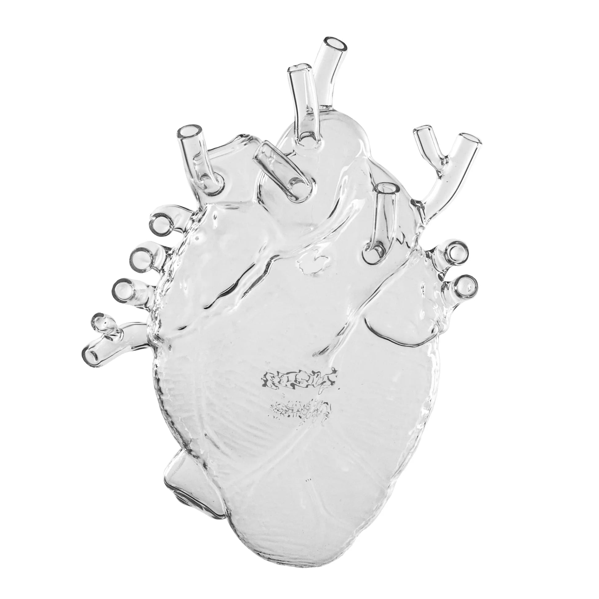 Love In Bloom Glass Heart Vase