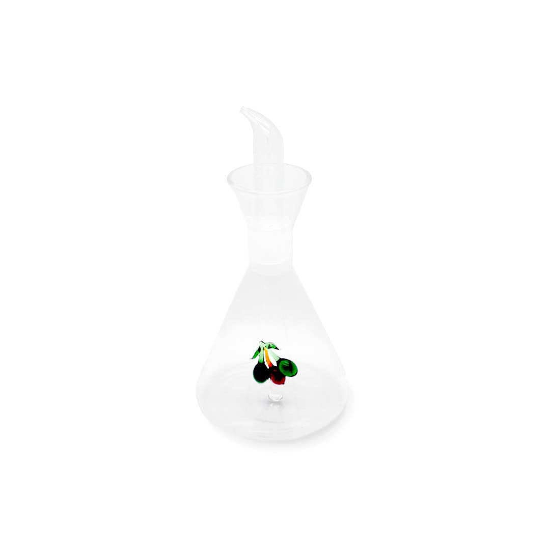 Oliera in vetro borosilicato - 500ml / Decoro olive