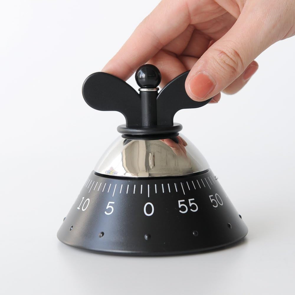 KITCHEN TIMER Contaminuti in resina termoplastica - Nero