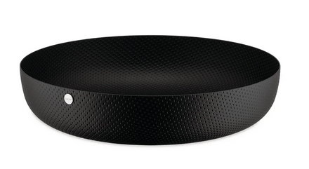 Cestino Rotondo - Texture Nero / 29 cm