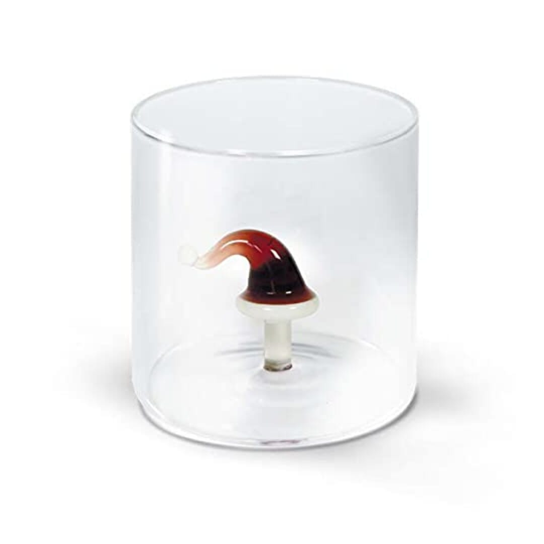 Wd Bicchiere In Vetro Borosilicato Colorato Natale 250 Ml