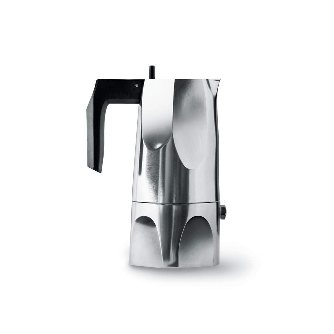 Alessi Mt18/1 Ossidiana Caffettiera Espresso In Alluminio