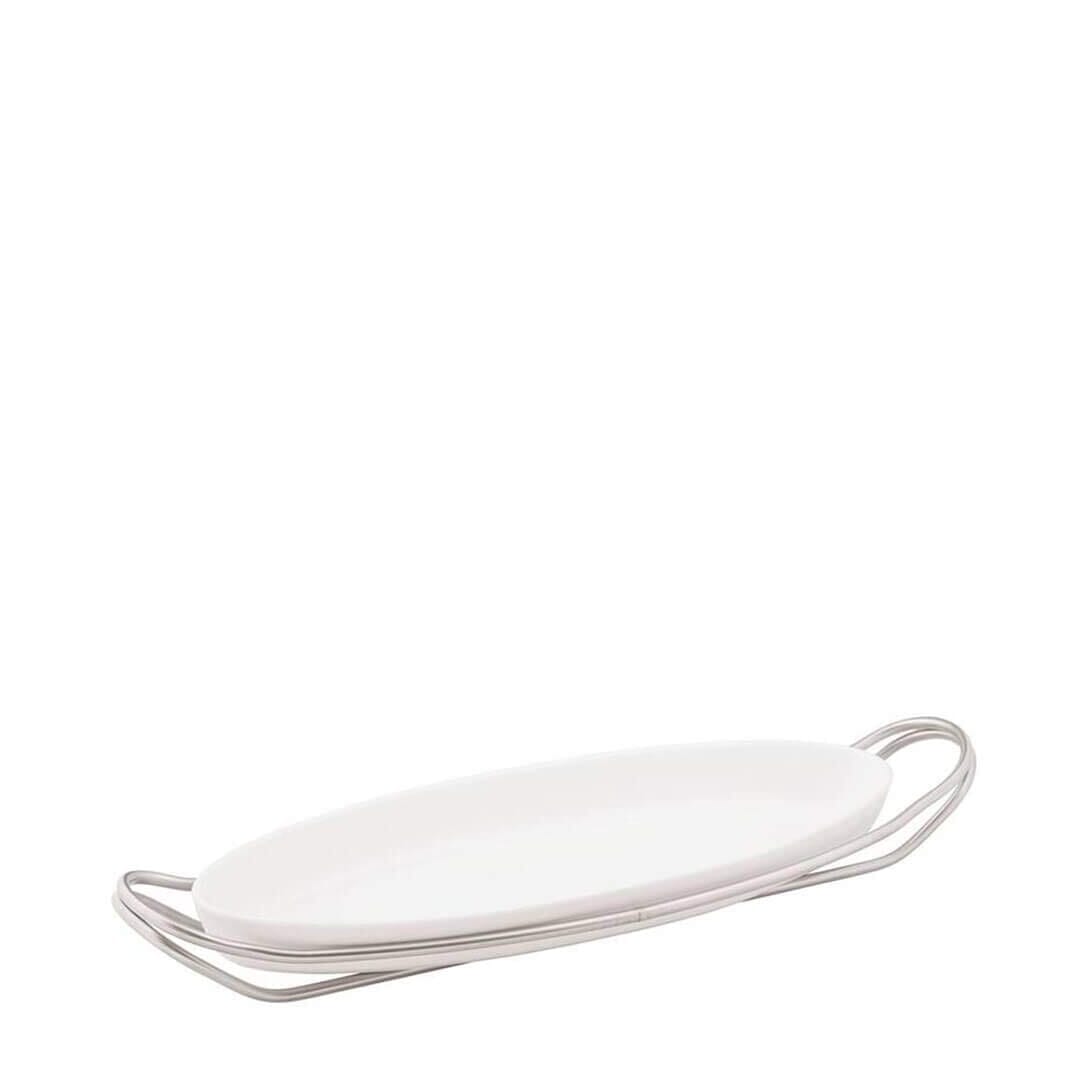 Sambonet Supporto Pirofila Pesce New Living Inox Antico