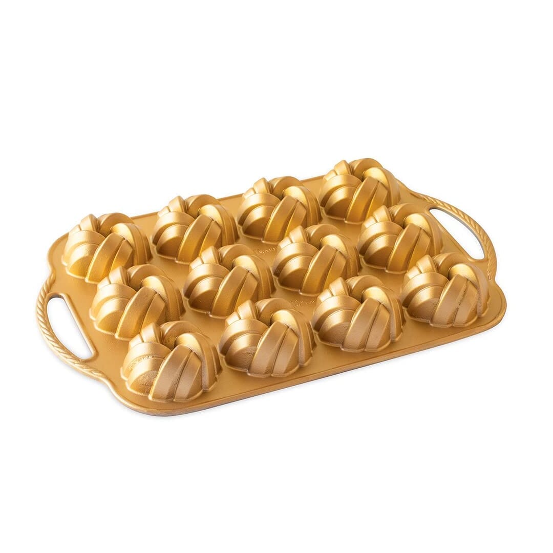 Nordic Ware Braided Mini Bundt Pan Oro