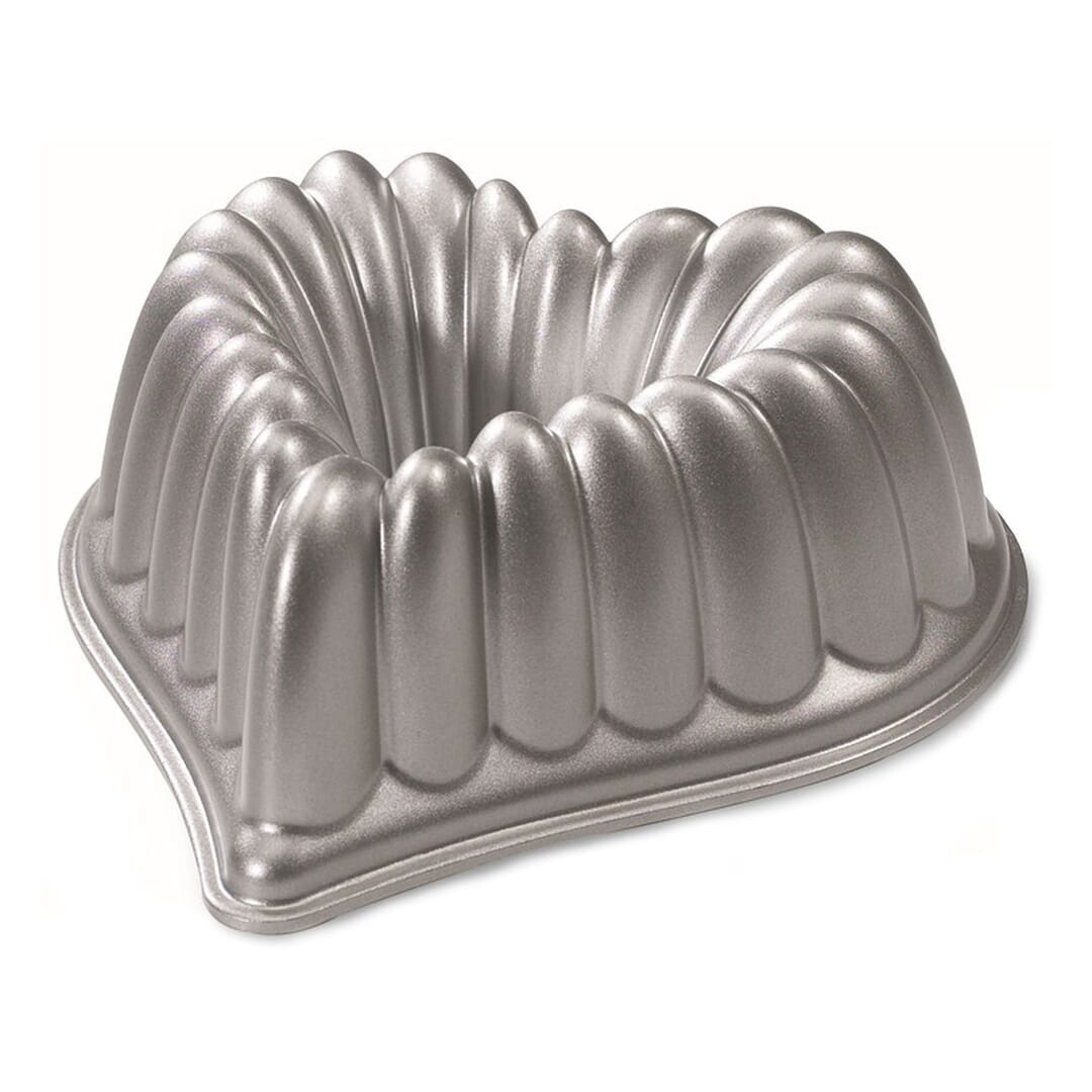 Nordic Ware Elegant Heart Bundt 55548 Stampo Torta A Cuore Oro Marrone