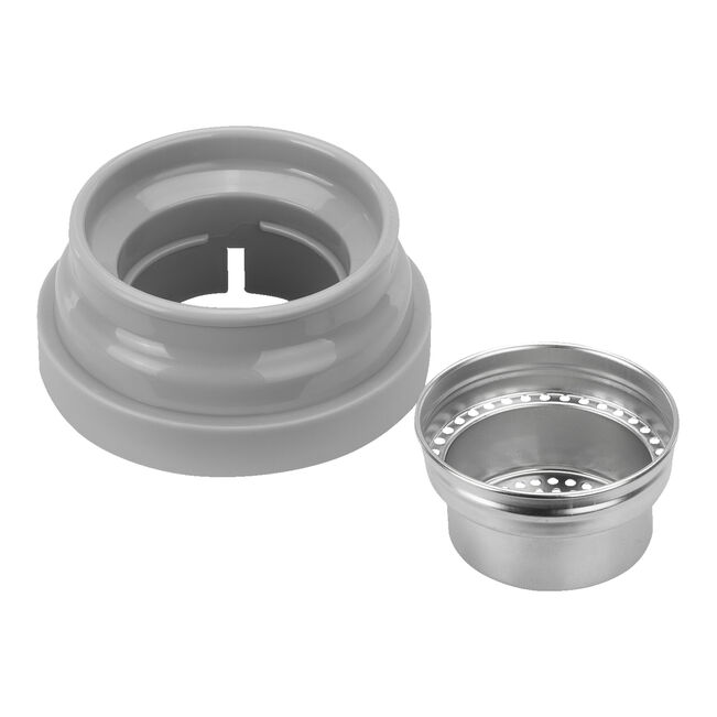 Thermo - 420 ml, acciaio inox - colore bianco grigio