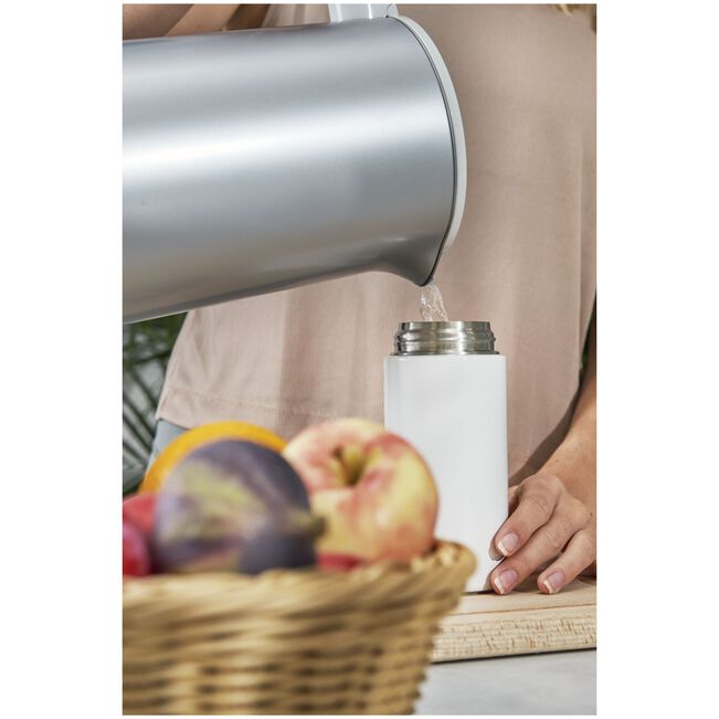 Thermo - 420 ml, acciaio inox - colore bianco grigio