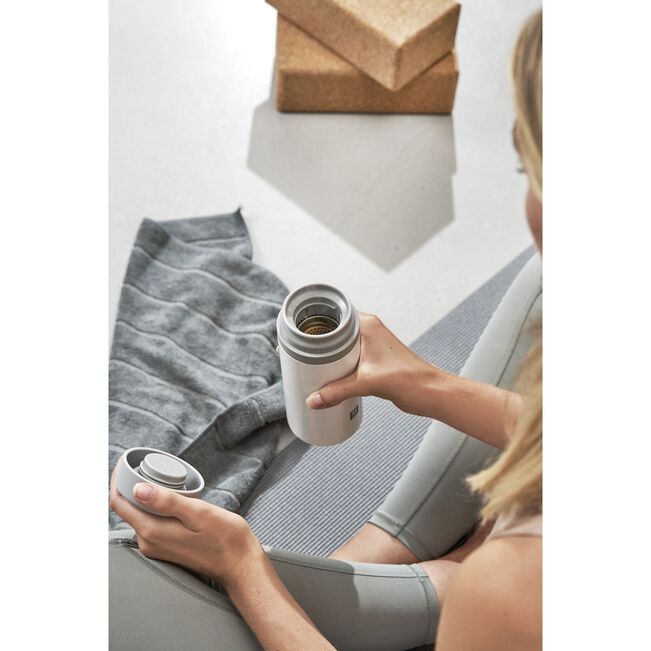 Thermo - 420 ml, acciaio inox - colore bianco grigio