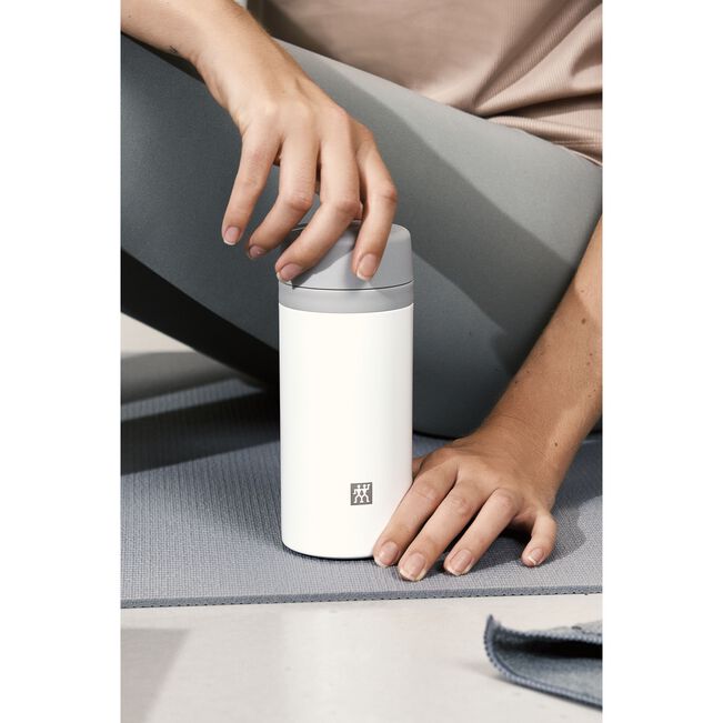 Thermo - 420 ml, acciaio inox - colore bianco grigio