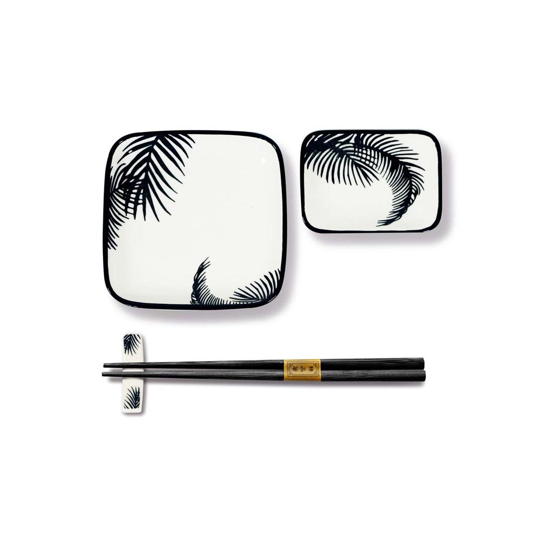 Wd Lifestyle Set 2 piattini,ciotoline,coppie di bacchette, poggia bacchette