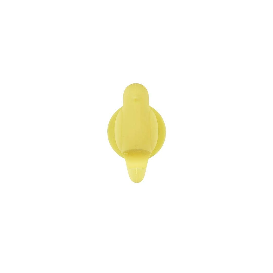 Balvi Porta Spazzolino Da Denti Birdie Giallo Con Ventosa In Silicone