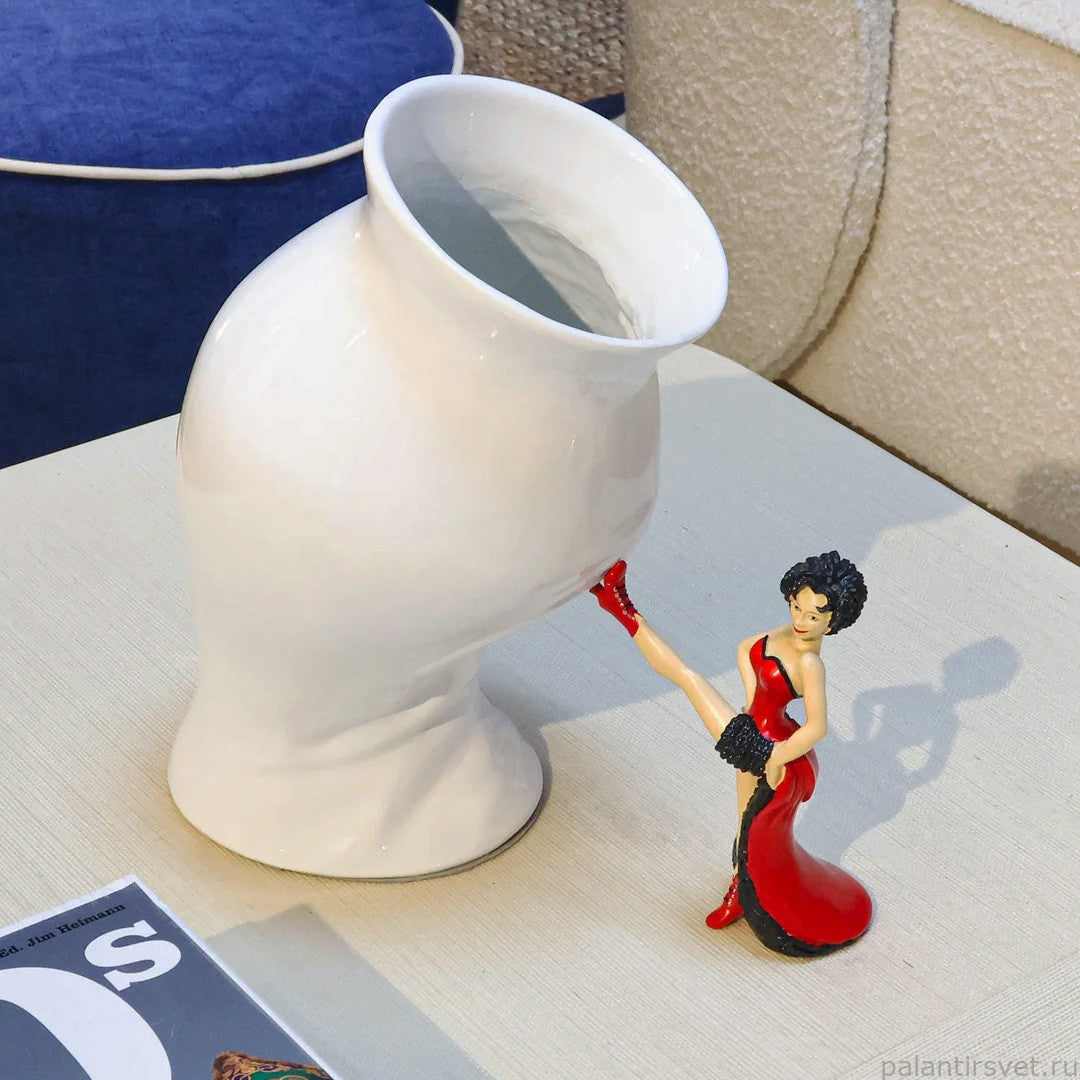 Seletti Vaso Con Statuetta In Resina Circus Lucy