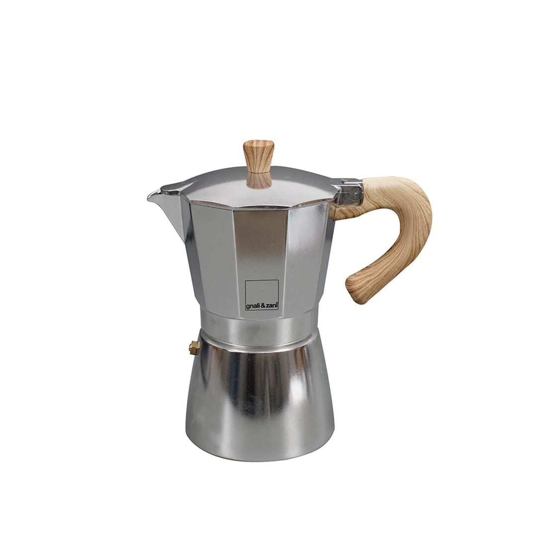 Gnali & Zani Venezia Caffettiera Espresso Alluminio Induzione Manici Soft To