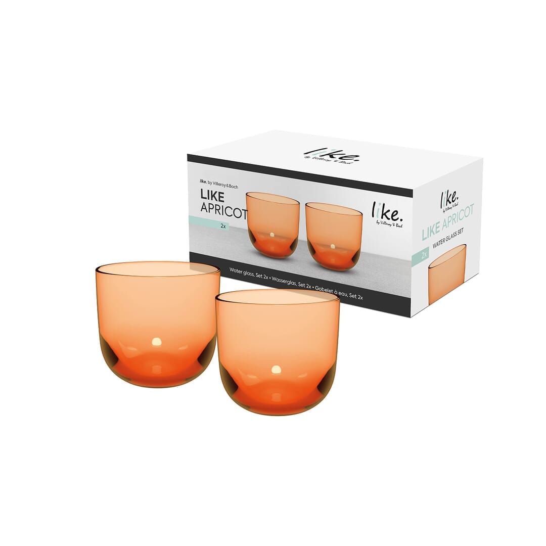 Villeroy & Boch Apricot Bicchiere Da Acqua Set 2 Pz Vetro Colorato