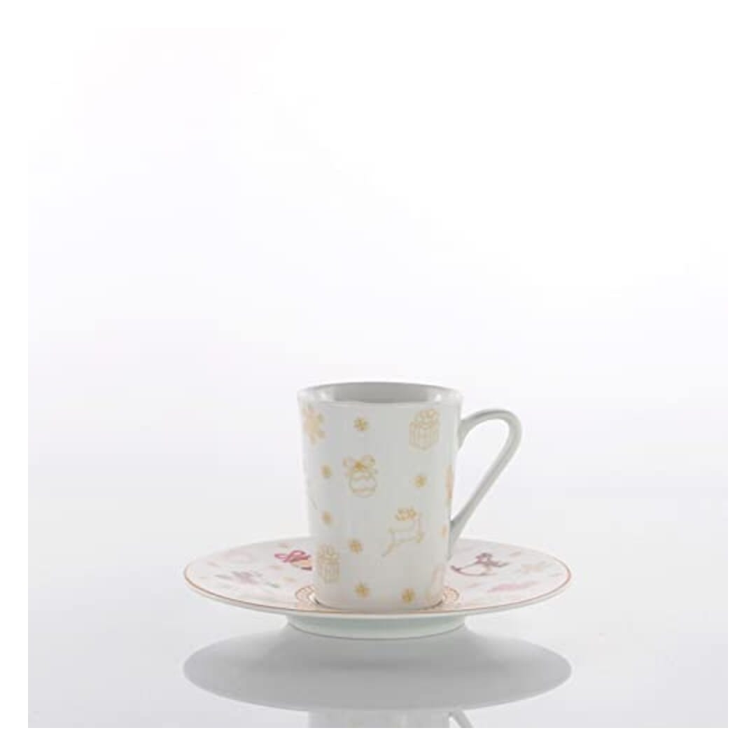 Weissestal Set 2 Tazze Caffe' C/P Xmas