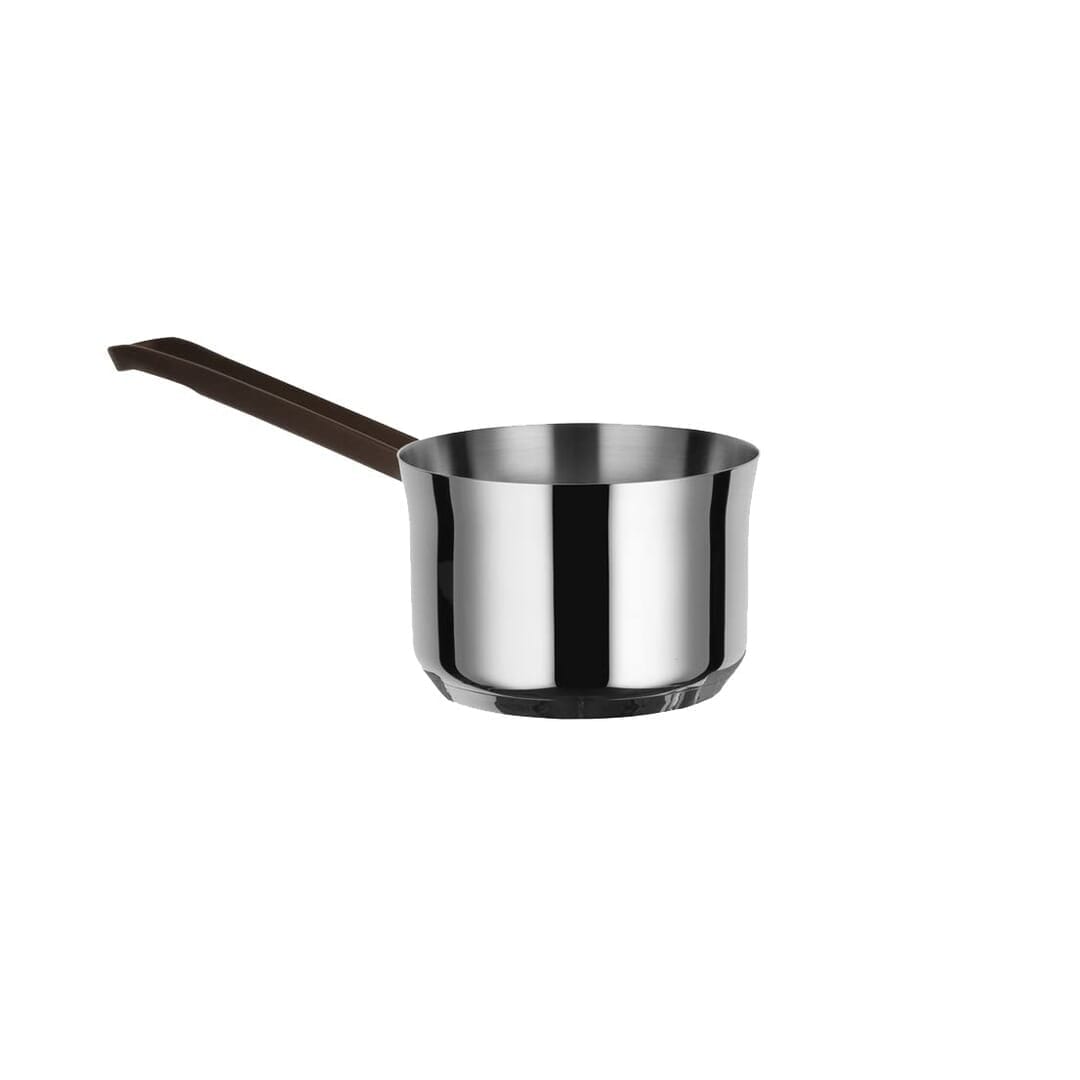 Alessi Edo Pu105/14 Casseruola A Manico Lungo In Acciaio Inox Con Rivestimento P