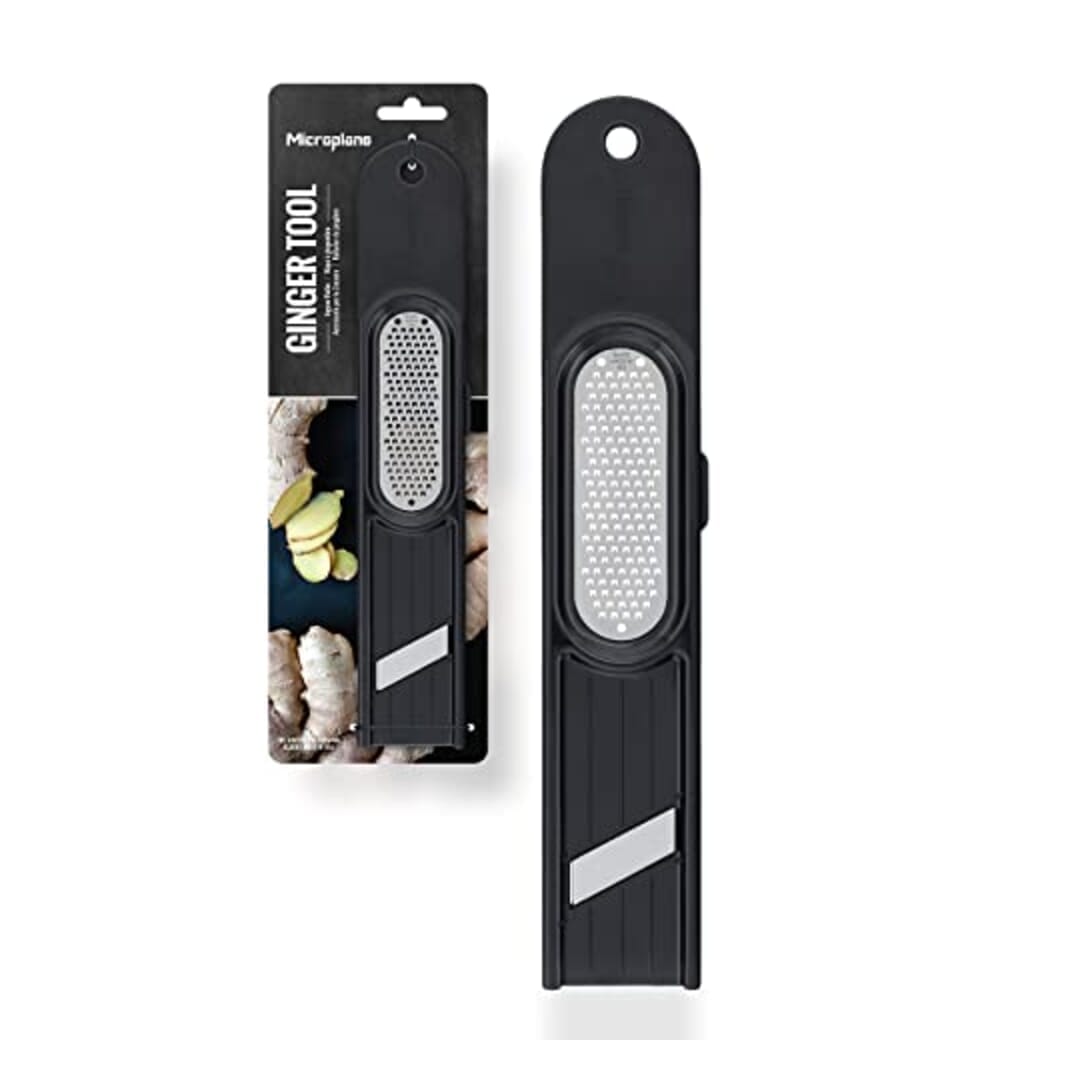 Microplane Accessorio Zenzero 3 In 1 Grattugia Sbuccia Affetta