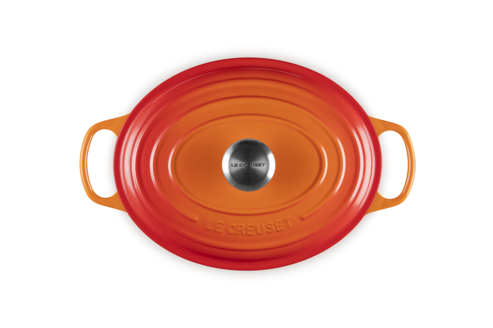 Cocotte ovale Evolution in ghisa vetrificata - 29 cm - colore arancio