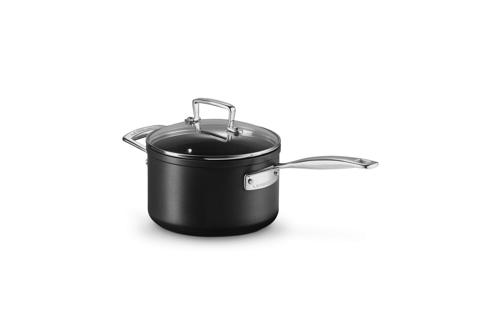 Casseruola con manico e coperchio vetro in alluminio antiaderente - 18 cm, 2.8L