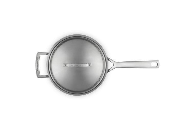 Casseruola con coperchio e maniglia in acciaio inox - 20 cm, 3.8L