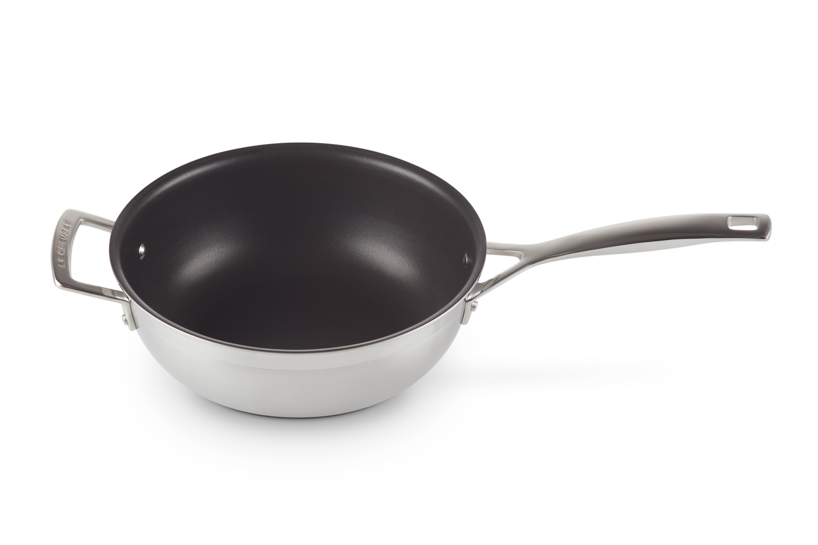 Padella dello chef con manico e maniglia in acciaio inox interno antiaderente -2