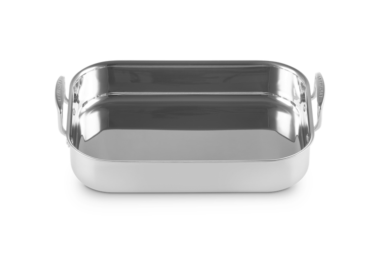 Arrostiera rettangolare in acciaio inox - 35 cm, 5.5L