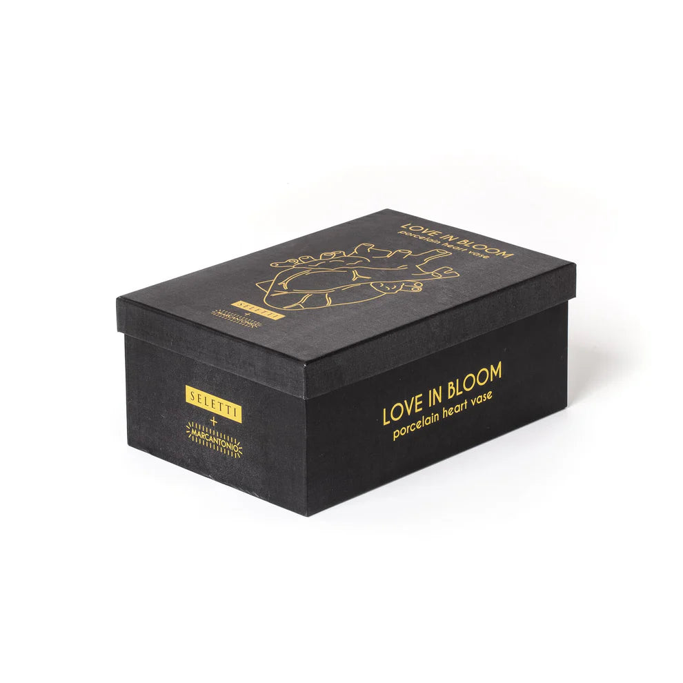 Love in Bloom - Gold Vase, Vaso con finitura Oro