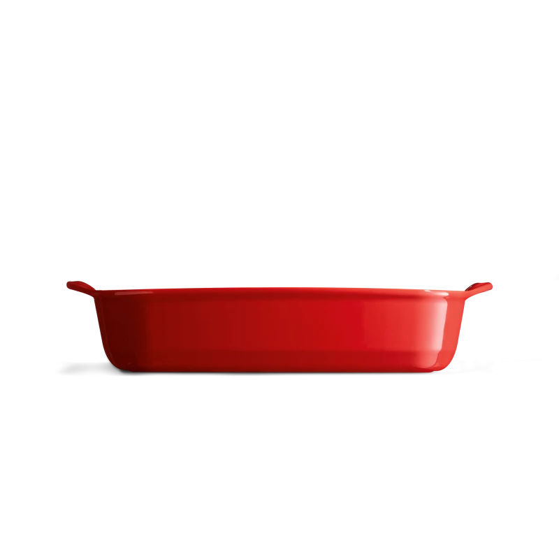 Pirofila media rettangolare - color Grand Cru - 36,5 cm