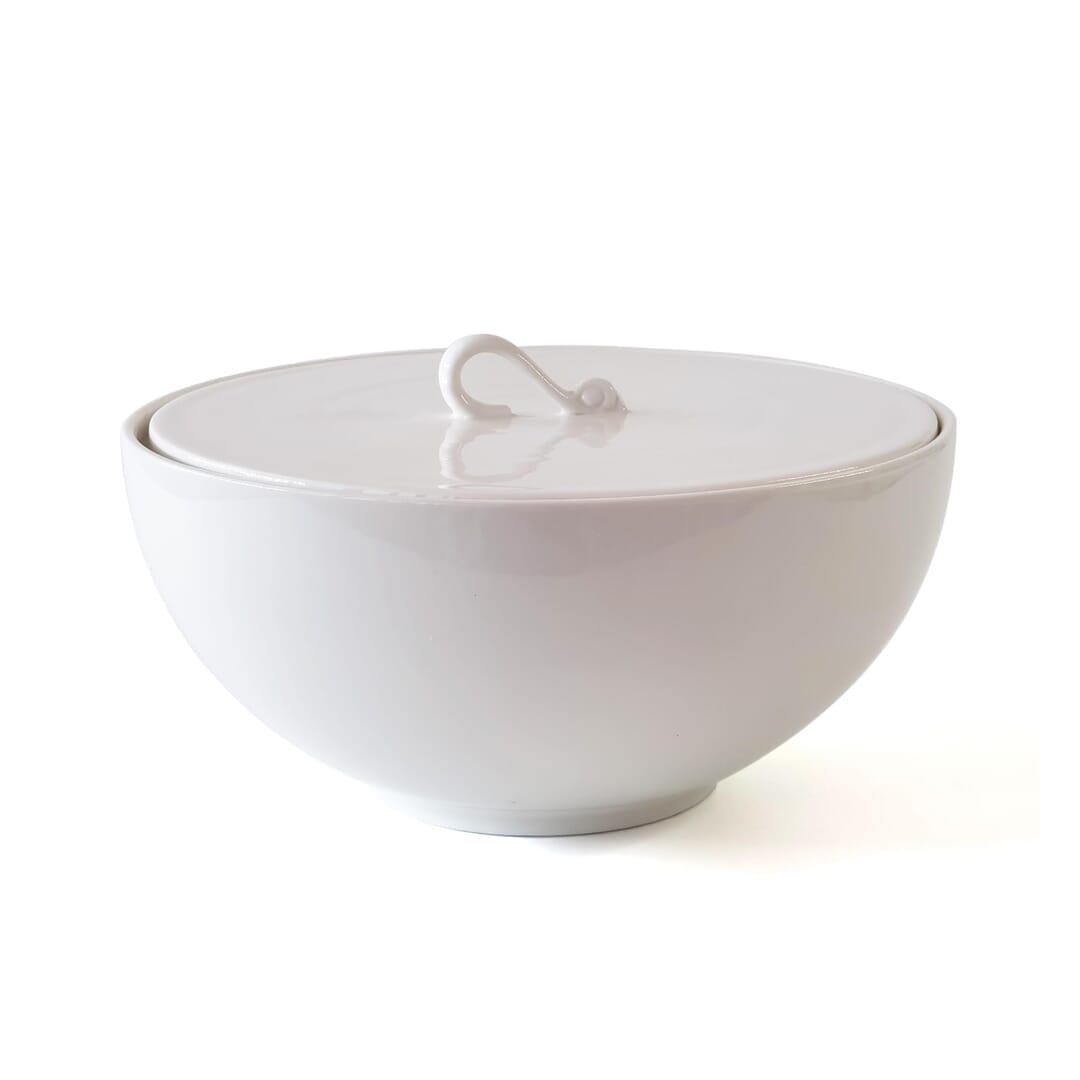 Deagourmet Trame Biscottiera New Bone China Bianco